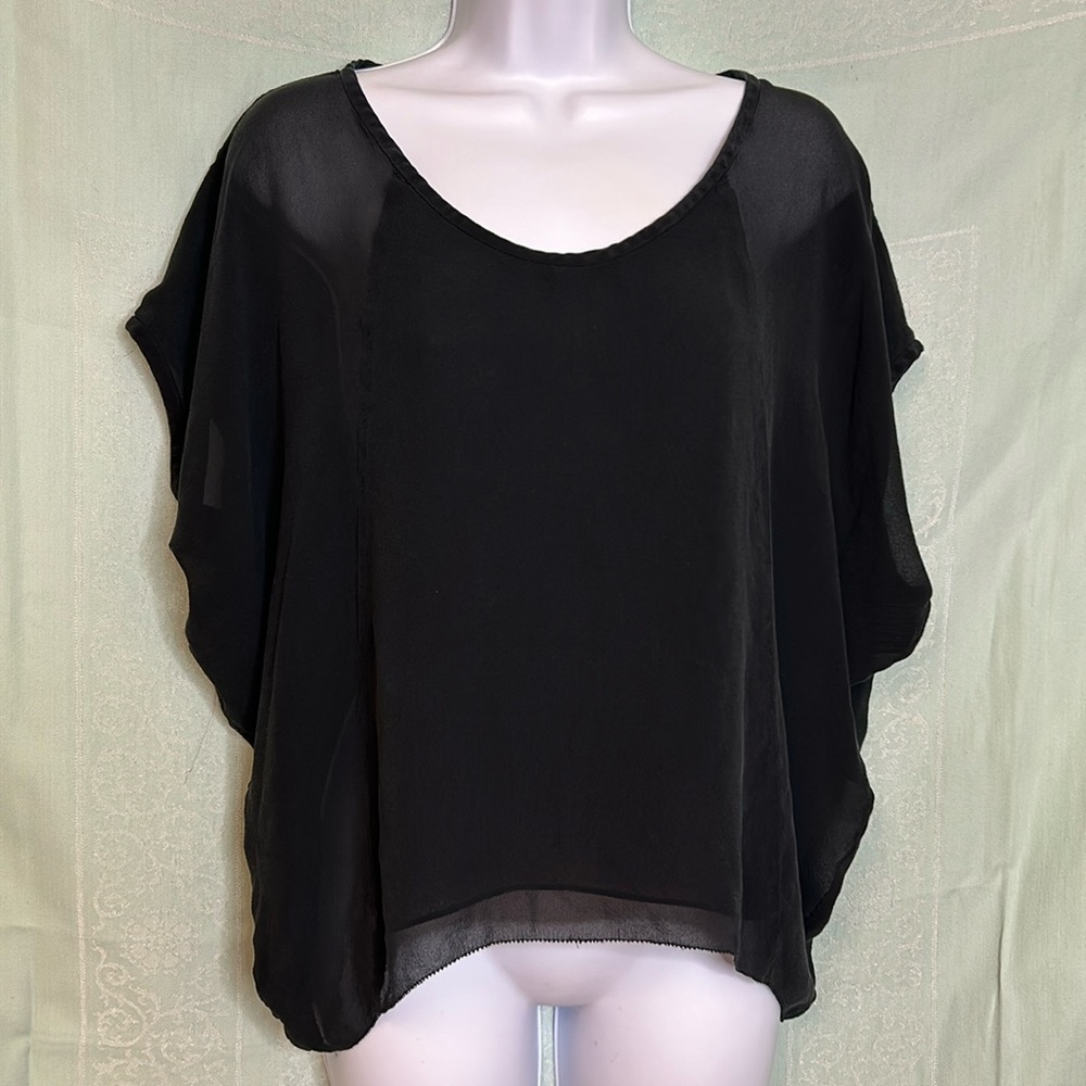 Aritzia Babaton Silk Oversized Blouse Top XS